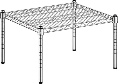 21" x 24" x 14" Chrome Wire Storage Shelf, Dunnage Rack, Commercial 1 Tier Small Shelf