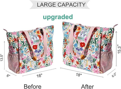 ESVAN Yoga Mat Bag Yoga Tote Carrier Shoulder Bag Carryall Tote for Office,Yoga,Pilates,Travel,Beach and Gym