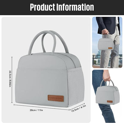 Lunch Bag Women/Men Lunch Box Women/Men (grey)