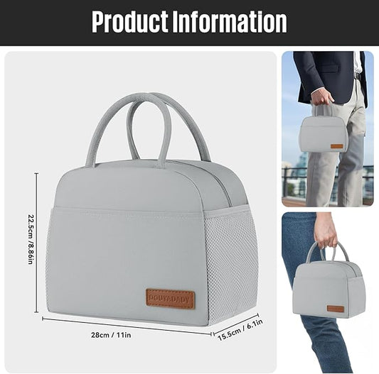 Lunch Bag Women/Men Lunch Box Women/Men (grey)