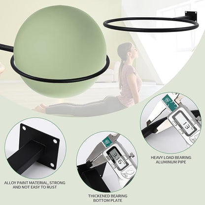 Large Stability Ball Storage Rack Exercise Dall Wall Holder Yoga Studio Gym Exercise Ball and Equipment Organizer（3 pcs）