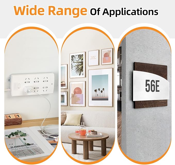 XL Picture Hanging Strips Heavy Duty, 40 Strips Damage Free Removal Picture Hangers for Wall, Sticky Hook & Loop Adhesive Strips for Poster/Picture/Home/Office, 20 Pairs/X-Large, Black