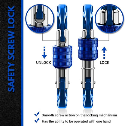 12kN (2697 lbs) Heavy Duty Carabiner Clips, for Securing Pets, Outdoor, Camping, Hiking, Hammock, Dog Leash Harness, Keychains