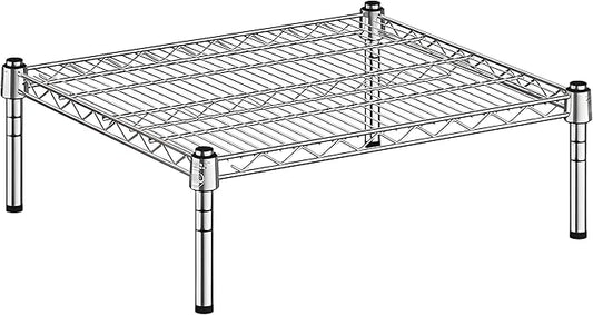 21" x 24" x 8" Chrome Wire Storage Shelf, Dunnage Rack, Commercial 1 Tier Small Shelf