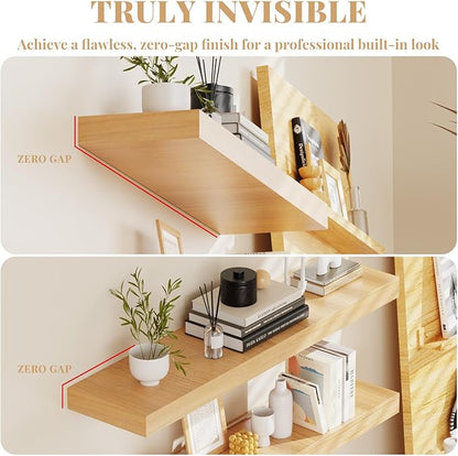 Floating Shelf Bracket Heavy Duty Shelving Brackets,Decorative Floating Shelf Hardware Black,Hidden Metal Shelf Support Bracket Heavy Duty Floating Mantel Bracket,200lbs(22X6X1.2-Metal Jig)