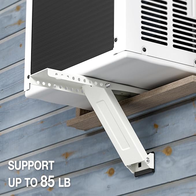 HOXHA Window AC Bracket, Universal Window Air Conditioner Support Bracket, Window AC Mount, Air Conditioner Holder for Hung Windows, Support Up to 85 lbs