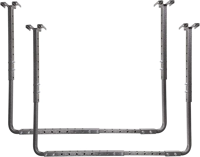 HyLoft 80844-10 34 in. x 26 in. Adjustable Garage Ceiling Mount Storage Rack Kit - Hammertone