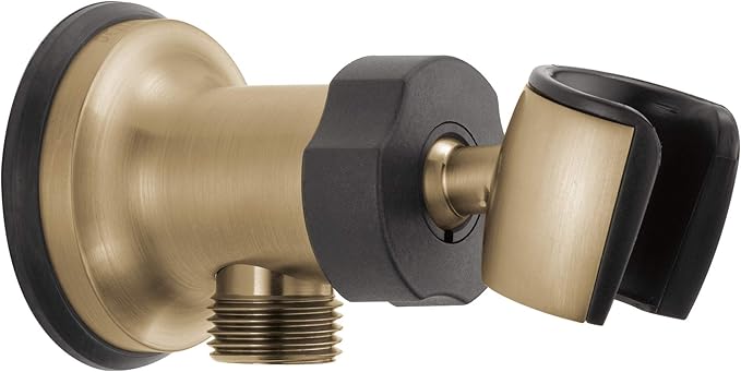 DELTA FAUCET U4985-CZ-PK Elbow Wall Supply Hand Shower Mount, Champagne Bronze