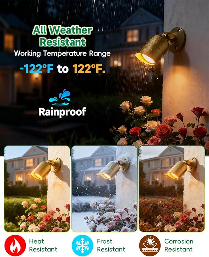 Sturdy Cast Brass Landscape Lighting Mounting Base, Outdoor Light Mounting Plate, Surface Mounting Plate, Low Voltage Landscape Lighting Accessories Antique Bronze 4pcs