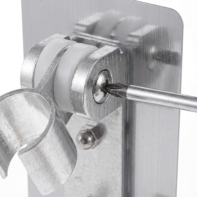 Adhesive Shower Head Holder with 2 Hanger Hooks, Adjustable Shower Wand Holder, Showers Head Holders Wall Mount with Hanger Hooks, No Drill Space Aluminum Showers Wand Stand
