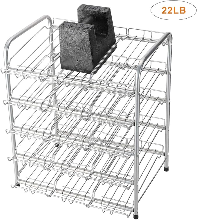 Rice rat Can Organizer for Pantry, Can Rack Can Storage Dispenser for Canned Food (5 tiers)