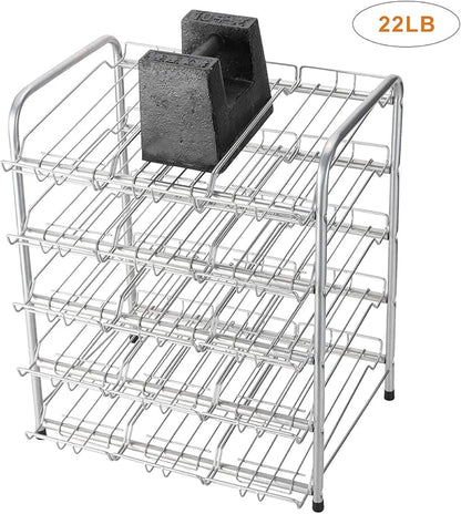 Rice rat Can Organizer for Pantry, Can Rack Can Storage Dispenser for Canned Food (5 tiers)