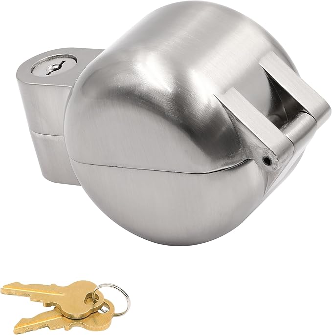 Prime-Line S 41885 Knob, Lock-Out Keyed Device, Diecast Metal, Satin Nickel Finish (Single Pack)