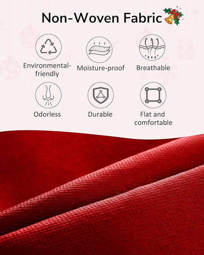 ULG 1 Pack Over The Door Organizer – 5 Shelf Door Organizer Hanging & 10 Side Pockets, Reinforced 44LB Capacity Hanging Organizer, Behind The Door Storage for Bedroom, Nursery, Christmas (Red)