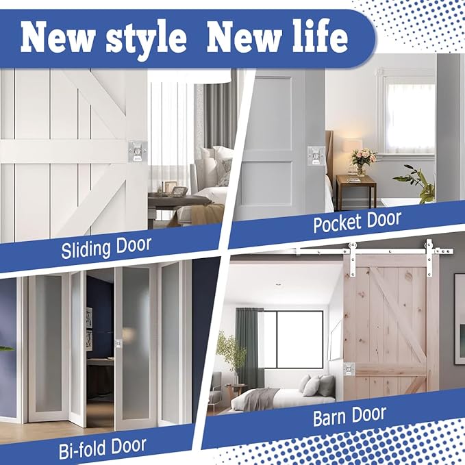 HOMOTEK 2 Pack Privacy Pocket Door Lock Hardware with Pull - Replace Old Or Damaged Sliding Door Locks Quickly and Easily, 2-3/4”x2-1/2”, for 1-3/8” Thickness Door, Brushed Nickel