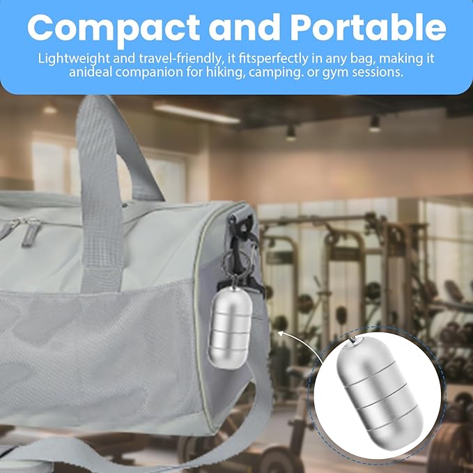 Jewelry Storage Box Case Gym Storage Jewelry Storage Box Case, Ring Organizer Container with Protective Sponge,Jewelry Care Protective Ring Holder with Keychain((Silver)
