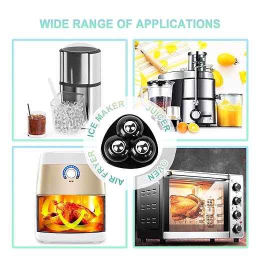 Appliance Casters - Furniture Sliders & Appliance Rollers for Kitchen, Coffee Machine, Blender, Oven - Helps Mom or Wife Easily Solve Countertop Sliding (Black, 8pcs)