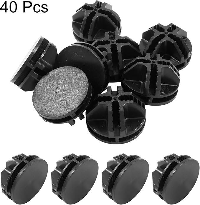 40 Pcs Wire Cube Connectors, Plastic Grid Cube Organizer Connector for Modular Closet Storage Organizer & Wire Shelving (Black)