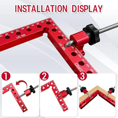Corner Clamp for Woodworking, 90 Degree Corner Clamp With Box, Set of 8(3” 5.5”) Aluminum Alloy Right Angle Clamp, Wood Working Tools, Positioning Squares for Frame, Box, Cabinets, Drawers.