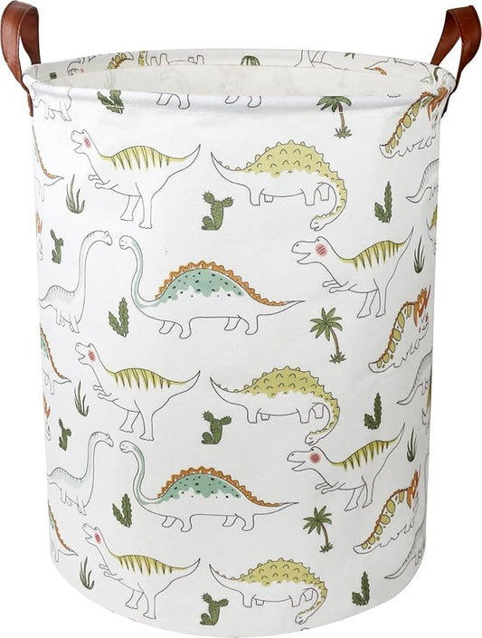 Dinosaur Laundry Hamper, laundry Basket, Waterproof Storage Bin for Bedroom, Clothes Organizer Basket, Room Decor(Light Dinosaur)