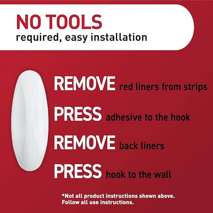 Command Medium Designer Hooks, 9 Hooks and 12 Strips, Damage-Free Hanging Wall Hook with Adhesive Strips, No Tools Great for Hanging, Organization and Storage, Holds up to 3 lb