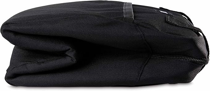 PackIt® Freezable Hampton Lunch Bag, Black, Built with EcoFreeze® Technology, Collapsible, Reusable, Zip Closure with Front Pocket and Shoulder Straps, Designed for Fresh Office Lunches