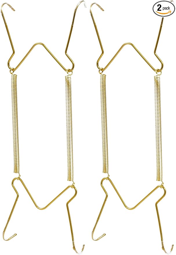 Hillman 122048 Plate Hangers 5-1/2"-8" with Tip Protectors, 1 (Pack of 2)