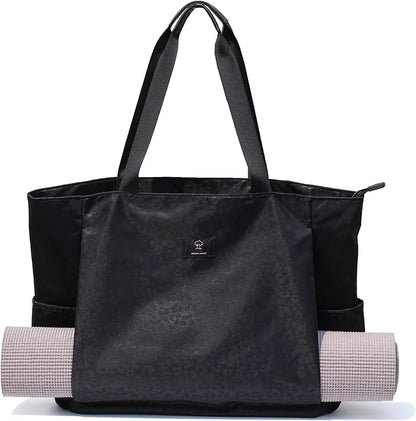 ESVAN Yoga Mat Bag Yoga Tote Carrier Shoulder Bag Carryall Tote for Office,Yoga,Pilates,Travel,Beach and Gym