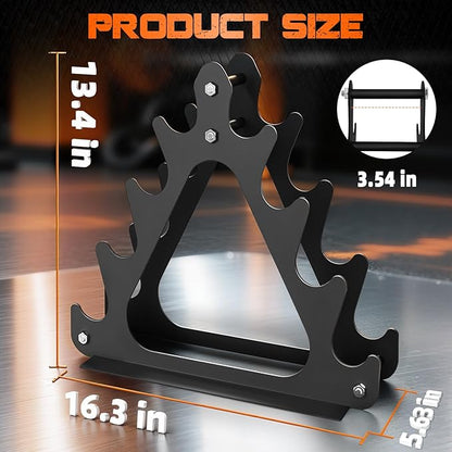 4-Tier Dumbbell Rack for 1-15 lb Weights, Holds 5 Pairs Space-Saving Sturdy A-Frame Stand for Home Gym, Weight Rack for Women's Dumbbell Set (Dumbbell Rack Stand Only)