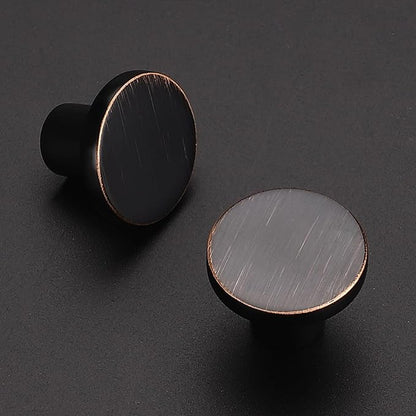 Ravinte 25 Pack Cabinet Knobs Oil Rubbed Bronze Kitchen Cabinet Knobs Round Dresser Drawer Pulls Closet Door Pulls 1-1/5 Inch