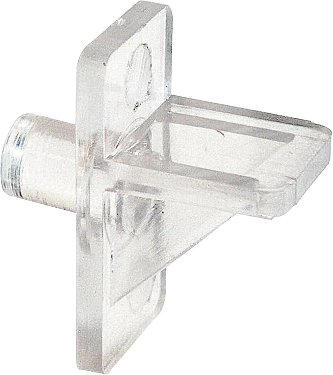 Prime-Line U 10136 1/4 In., Clear Plastic, Shelf Support Peg (8 Pack)