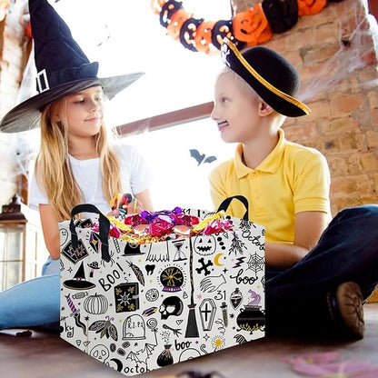 Halloween Ghost thriller basket,Empty Halloween basket,Horror and thriller decor,Trick or Treat Box for Boys and Girls,Horror decor(Magic Halloween)