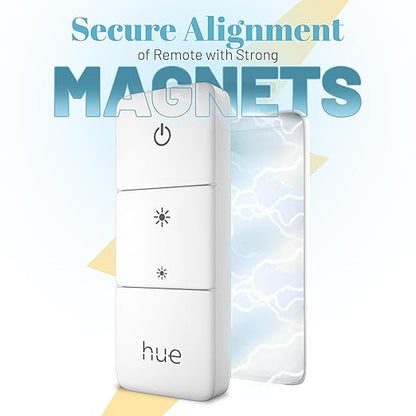 Ultra Slim Hue Remote Holder for Philips Hue Dimmer Switch V2 | Invisible Design Aluminum Remote Holder for Hue Dimmer Switch| Wall Plate Replacement for Philips Dimmer Remote V2
