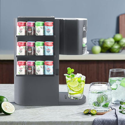 Flavor Pod Holder for Ninja Thirsti WC1001 Soda Maker, 12-Pod Capacity Wooden Organizer Rack, Countertop Storage Station & Custom Accessory for Thirsti Drink System (Holder Only)