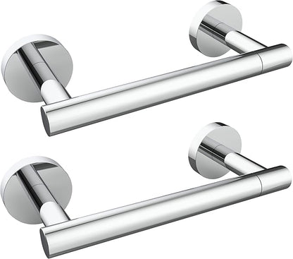 Toilet Paper Holder Chrome SUS304 Stainless Steel Double Post Pivoting Polish Chrome Toilet Paper Roll Holder Wall Mounted Toilet Tissue Holder for Commercial Bathroom RV, Polished, 2 Pack