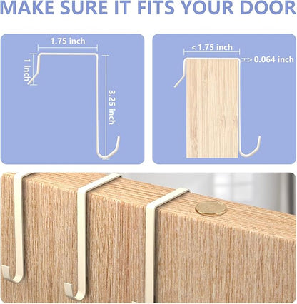 FENTEC 1 Pack Over the Door Shoe Organizers, Hanging Shoe Organizer with Large Deep Pocket Shoe Holder for Closet Shoes Rack for Wall, Over Door Shoe Storage Hold up to 18 Pairs Shoes, Beige