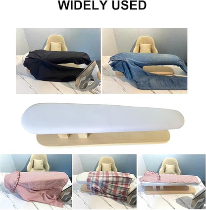Tabletop Ironing Board Padded Small Ironing Board with Wooden Base, Chest & Sleeve Ironing Boards for Tailor, Household, Laundry Room, Apartment