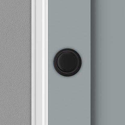 Kwikset Cove Interior Passage Door Knob, Handle for Closet and Hallway Doors, Non-Locking Doorknob, Matte Black (Pack of 4)