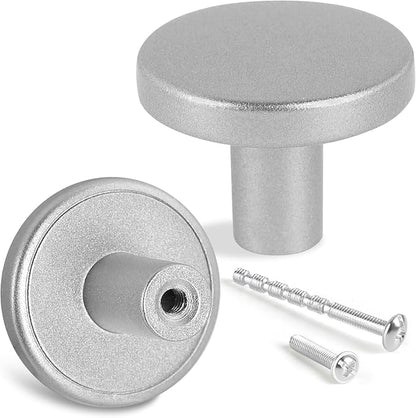 Romeda 12 Piece Drawer Knobs, Silver Cabinet Knobs with Screw, 30mm Drawer Pulls for Dresser, Kitchen, and Cabinet Drawers