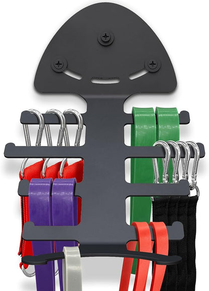 Exercise Resistance Band Rack, Resistance Bands Storage Hanger Gym Equipment Organizer Rack for Pull Up Bands, Multi-Purpose Gym Equipment Storage