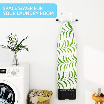 JUYSON Ironing Board Holder Wall Mount for T&Y Leg Ironing Board Hanger, Small Wall Mounted Ironing Board, Iron Holder Wall Mounted for Laundry Room