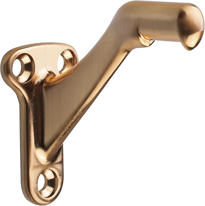 Triumph Hardware,3 Pack,3" Heavy Duty handrail Bracket Champagne Bronze,Stair Railing Bracket DIY Easy Installation Hardware