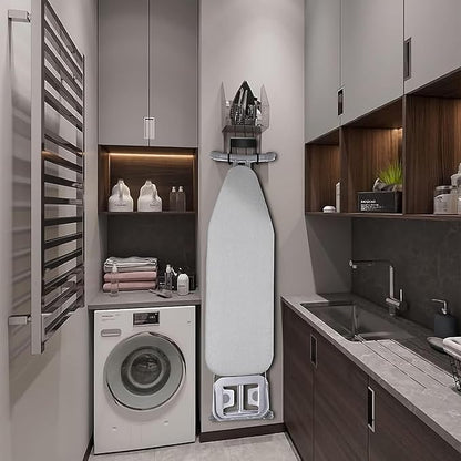 Ironing Board Wall Mount Ironing Board Hanger Wall Mount for Laundry Rooms, Black
