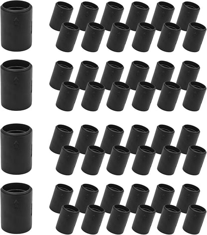 Luomorgo 52 Pcs 7/8 Inch Wire Shelf Clips, Plastic Shelf Lock Clips for 7/8" Post Shelving, Heavy Duty Wire Shelving Clips Replacements for Shelves, Racks (Black)
