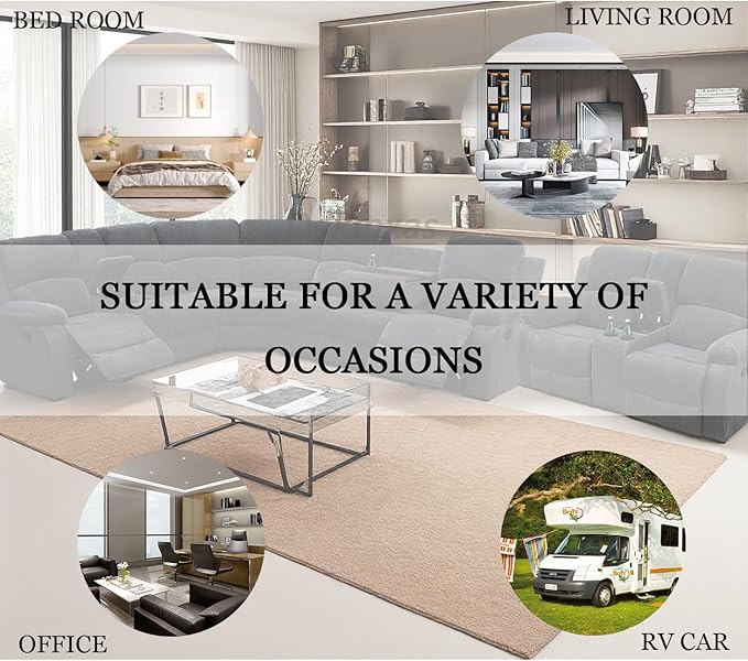 Manual Reclining Sectional Sofa with Drop-Down Table, Living Room Furniture Sets, Recliner Sectional Sofa Set Grey Corduroy with 4 Recliner Seats,Cup Holders,Storage Console for Living Room