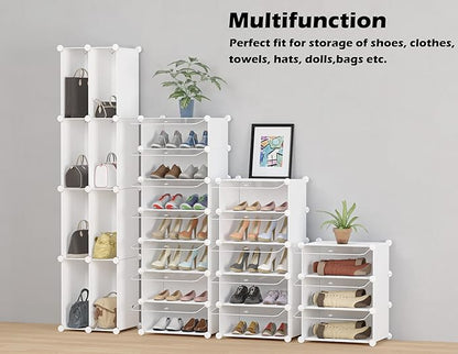 HOMIDEC Shoe Storage, 10-Tier Shoe Rack Organizer for Closet 20 Pair Narrow Shoes Shelf Cabinet for Entryway, Bedroom and Hallway
