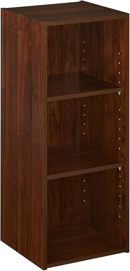 ClosetMaid Stackable 3-Shelf Storage Organizer, Dark Cherry
