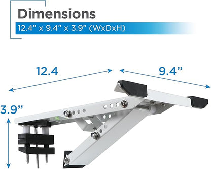Air Conditioner Support Bracket for Outdoor Window AC, Supports Units Up to 10,000 BTU & 88 Lbs., Heavy Duty Mount Suitable for Most Windows, KT-04S