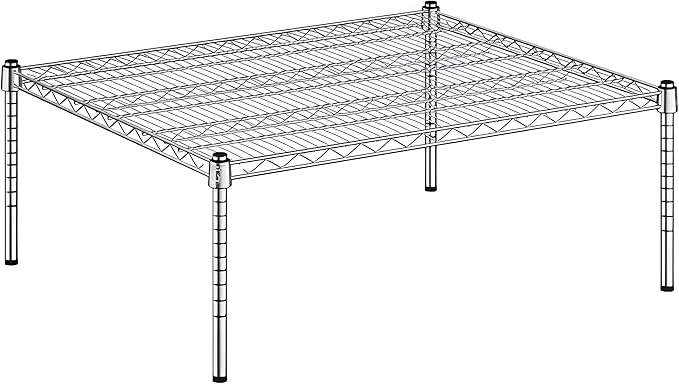 30" x 36" x 14" Chrome Wire Storage Shelf, Dunnage Rack, Commercial 1 Tier Small Shelf
