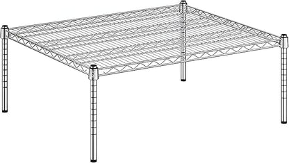 30" x 36" x 14" Chrome Wire Storage Shelf, Dunnage Rack, Commercial 1 Tier Small Shelf